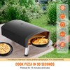 VEVOR Outdoor Pizza Oven, 12" Gas Fired Pizza Maker, Portable Outside Pizza Grill with Thickened Cordierite Pizza Stone, Waterproof Cover - 3 of 4