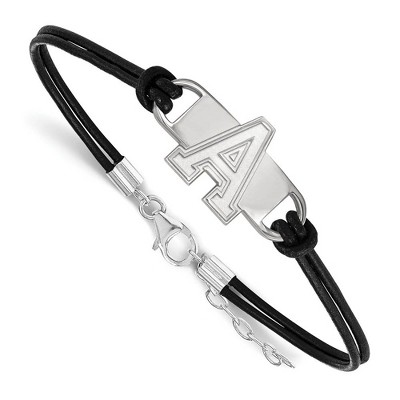 Black Bow Jewelry Sterling Silver U.S. Military Academy Black Knights NCAA Identification Bracelet 7 Inch
