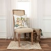 20"x20" Pumpkins Square Throw Pillow Cover Green/Ivory - Rizzy Home: Canvas Cotton, Pet Friendly with Hidden Zipper - 2 of 4