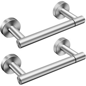 Matte Black Toilet Paper Holder - Wall Mount Modern Roll Holder for Bathroom - 1 of 4