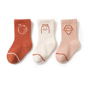 MyKids-Usa Baby Cute Print Pattern Mid-Tube Cotton Socks In Spring Autumn - 1 of 4