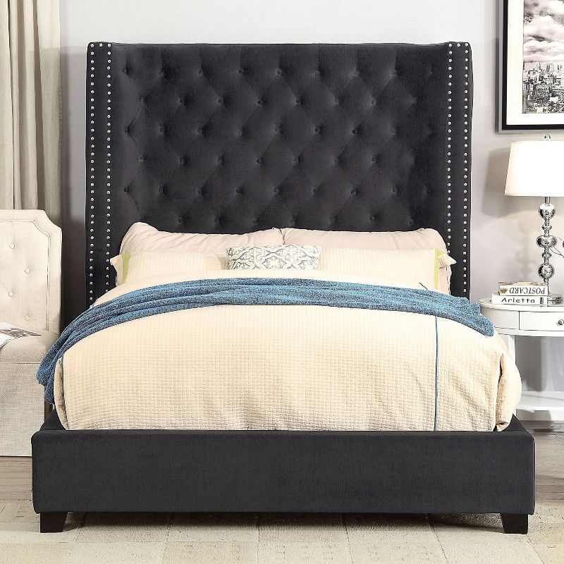 Sunil Wingback Upholstered Panel Bed - HOMES: Inside + Out, 3 of 8