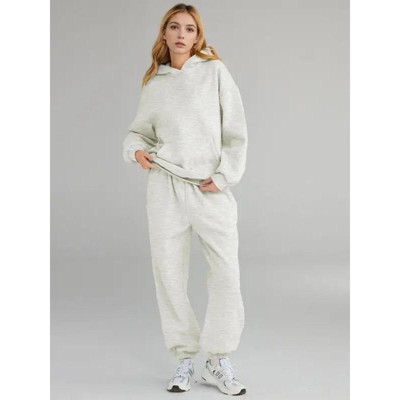 Attraco Womens 2 Piece Outfits Lounge Hoodie Sweatsuit Sets Oversized Sweatshirt Baggy Fall Fashion Sweatpants Tracksuit Set