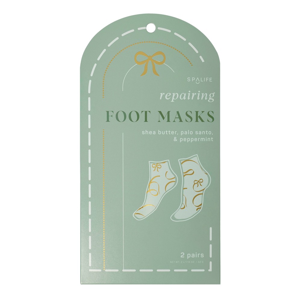 SpaLife Repairing Foot Masks - 2pk