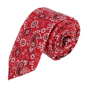 CTM Men's Cotton Bandana Print Tie - 1 of 3