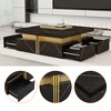 NicBex End Tables Set of 2 Simple Side Table with Iron Frame, Modern Nightstand for Living Room, Bedroom - 2 of 4