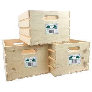 Wilson's Large Wooden Pine Crates - 1 of 3