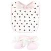 Hudson Baby Infant Girl Cotton Bib and Sock Set, Rustic Leopard, One Size - 4 of 4