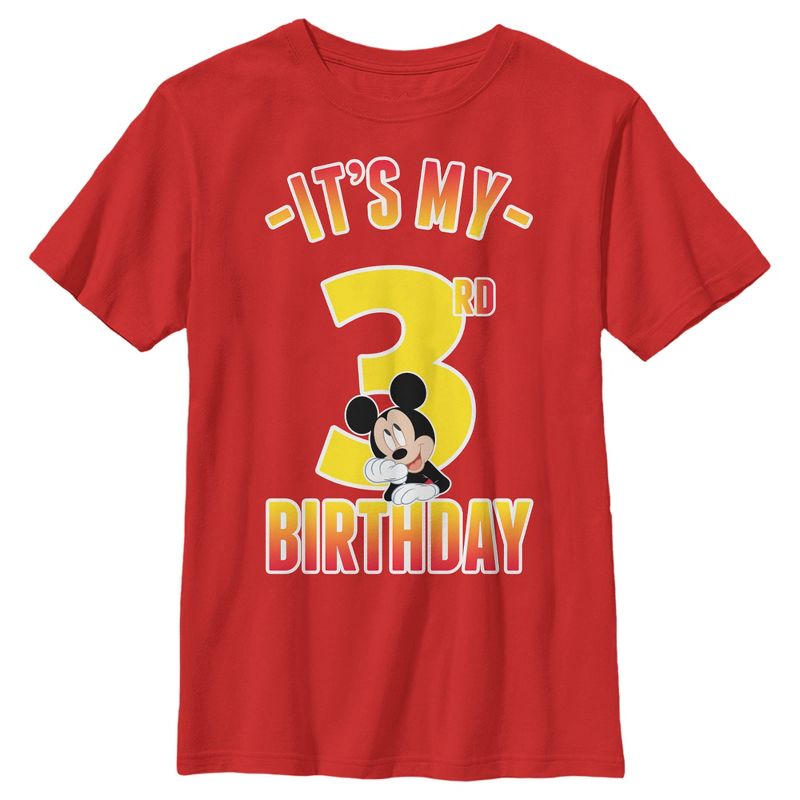 Boy's Mickey & Friends It's My 3rd Birthday T-Shirt, 1 of 5
