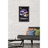 Trends International NFL Minnesota Vikings - Neon Helmet 23 Framed Wall Poster Prints - 2 of 4