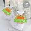 Big Dot of Happiness Pumpkin Patch - Fall, Halloween or Thanksgiving Party Clear Goodie Favor Bags - Treat Bags With Tags - Set of 12 - 2 of 4