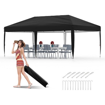 Pop Up Canopy Tent, Heavy Duty Outdoor Canopy W/ Removable Sidewall, Portable Tent Gazebo, Instant Tent Shelter for Parties, Events, & Vendors