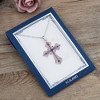 Anna-Kaci Purple Lavender Rhinestone Celtic Cross Necklace with Message Card & Envelope Jewelry Gift - 3 of 4