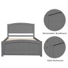 ALEXOUN Twin Size Bed Frame, Wood Platform Bed with Headboard and Footboard & Wood Slat Support,for Apartments Small Spaces - 4 of 4