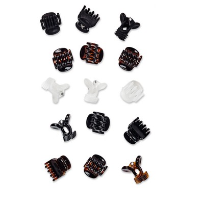 scunci Mini Jaw Clips  - 15pk