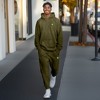 Dalix Alien Embroidery Washed Sweatsuit Set Hoodie Jogger Soft Fleece Relaxed Fit Lounge Mens - 3 of 4