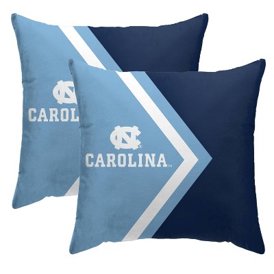 NCAA North Carolina Tar Heels Side Arrow Poly Span Throw Pillow - 2pk