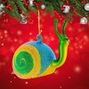 De Carlini Italian Ornaments 3.0 Inch Rainbow Snail Christmas Tree Ornament , Italian Christmas Garden (1PC) - 2 of 4