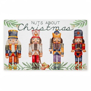 Stupell Industries Nuts About Christmas Printed Outdoor Door Mat, design by Kim Allen, 18"x30" - 1 of 4
