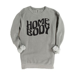 Simply Sage Market Women's  Garment Dyed Graphic Sweatshirt Homebody Wavy - 1 of 2