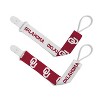 BabyFanatic Officially Licensed Unisex Pacifier Clip 2-Pack - NCAA Oklahoma Sooners - Officially Licensed Baby Apparel - 2 of 3