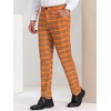 Lars Amadeus Men's Plaid Regular Fit Formal Business Dress Pants - 2 of 4