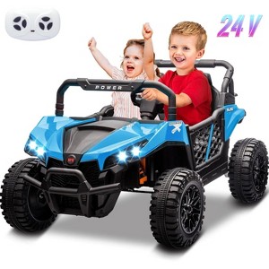 Garvee 24V Ride On UTV for Big Kids, 2 Seater Electric Car with Remote Control, LED Lights, Shock Absorbers, Storage, Ride On Toy for Kids - 1 of 4