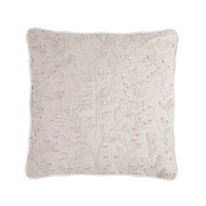 18" White Boho Christmas Throw Pillow - National Tree Company - 1 of 4