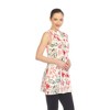 White Mark Women's Floral Sleeveless Tunic Top - White Mark - 2 of 4