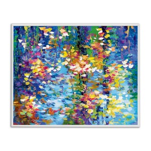 Stupell Industries Colorful Reflections Lake Flowers, 20" x 16" - 1 of 4