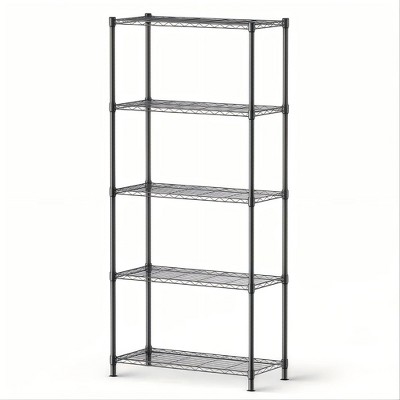 SKONYON Adjustable Metal Shelving Units – 4-Tier & 5-Tier Options, Heavy-Duty, Tool-Free Assembly