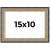 PosterPalooza | Photo Size Ornate Silver Picture Frame - UV Acrylic, Foam Board Backing, Hanging Hardware - 2 of 4