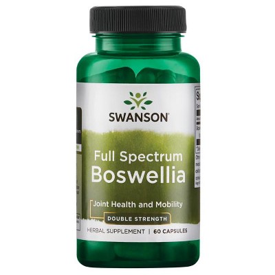 Swanson Double Strength Full Spectrum Boswellia Capsules, 800 mg, 60 Count