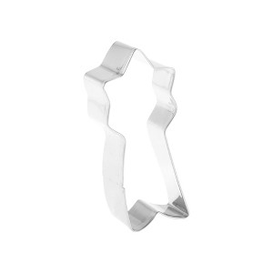 Unique Bargains Pastry Cutter Christmas Hat-Shaped Dishwasher Safe Stainless Steel Silver Tone 1Pcs - 1 of 4