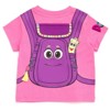 Nickelodeon Dora the Explorer Cosplay T-Shirt and French Terry Shorts Outfit Set Sizes (2T - 7-8) - 4 of 4