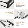 BRINJOY Expandable Pots and Pans Lid Organizer Rack, Kitchen Cabinet Pantry Bakeware Organizer and Storage Holder with 10 Adjustable Compartments - 4 of 4