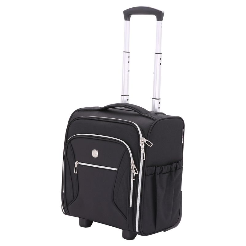 SWISSGEAR Checklite Underseat Carry On Suitcase - Black, 1 of 11