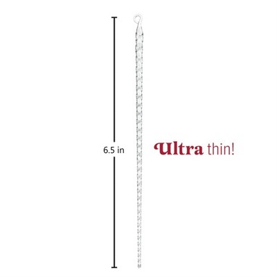 Old World Christmas 12 Crystal Icicles Glass Blown Ornament Set