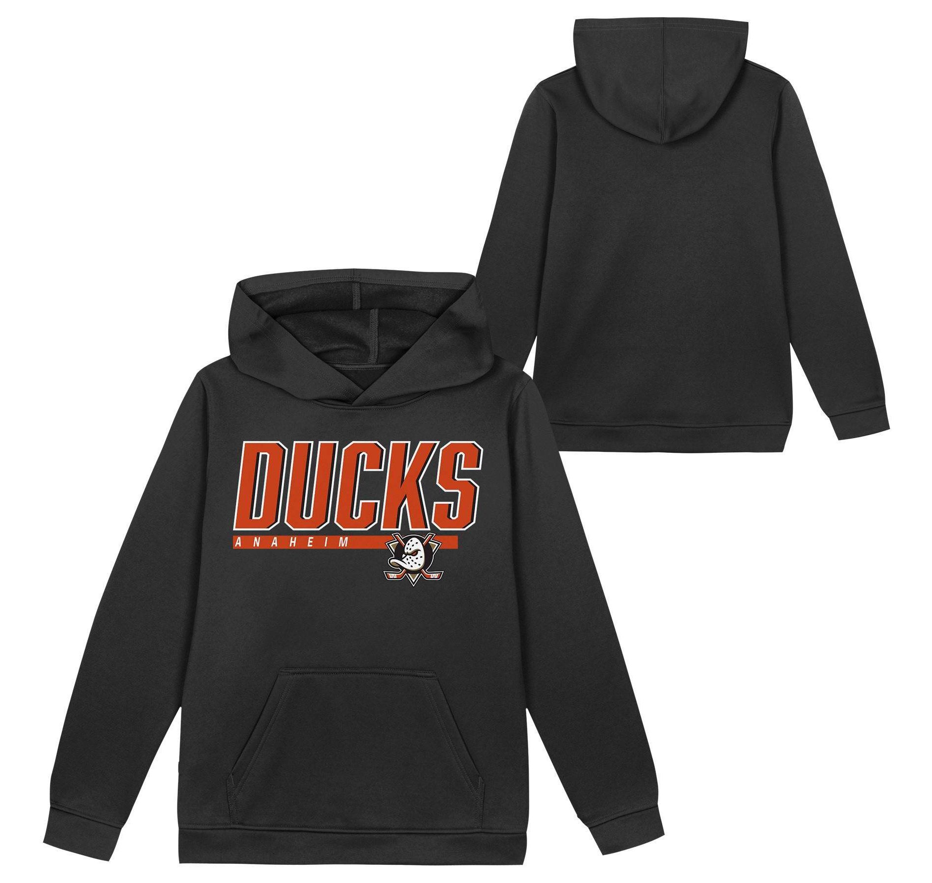 NHL Anaheim Ducks Boys' Poly Fleece Hooded Sweatshirt