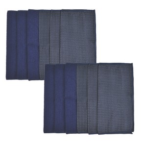 Trio Home All Purpose Microfiber Waffle cloth, Ultra Absorbent, Reusable, Washable, lint Free, Kitchen, bathroom, Cars, Window - 12"x12" - 1 of 4