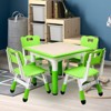 Kids Table and Chairs Set, Height Adjustable Desk for Ages 2-10, Arts & Crafts Table, Non-Slip Legs, for Classrooms Daycares - 2 of 4