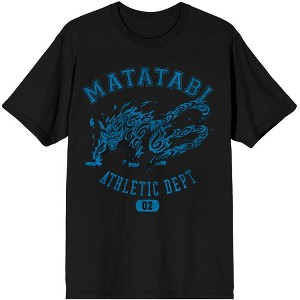 Naruto Matatabi Anime Cartoon Mens Black Graphic Tee Shirt - 1 of 3