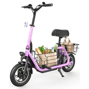 Mastgoal 550W Electric Scooter with Seat for Adult, 12 inch Commuter Electric Scooter with Dual Shock Absorbers and Up to 25 Miles 18.6MPH - 1 of 4