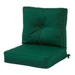 2pc Solid Forest Outdoor Sunbrella Deep Seat Cushion Set - Kensington Garden