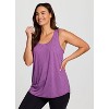 RBX Active Women's Super Soft Relaxed Fit Twist Racerback Tunic Tank Top - 4 of 4