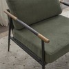 Leisure Lounge Chair Arm Chair with Metal Frame, Upholstered Side Chair - 2 of 4