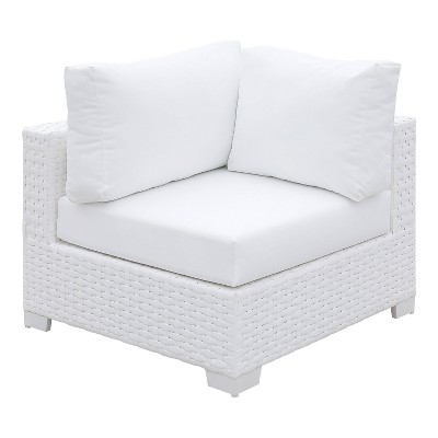 Florent Outdoor Corner Chair - White - miBasics