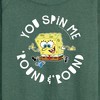 Women's - SpongeBob SquarePants - You Spin Me Round And Round Lightweight French Terry Wide Neck Long Sleeve Graphic Shirt - 2 of 4