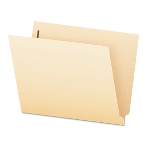 Pendaflex SmartShield End Tab Fastener Folders, 2 Fasteners, Letter Size, Manila Exterior, 50/Box - 1 of 4