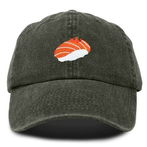 Dalix Salmon Nigiri Embroidered Sushi Cotton Dad Hat Baseball Cap Adjustable Womens - 1 of 4